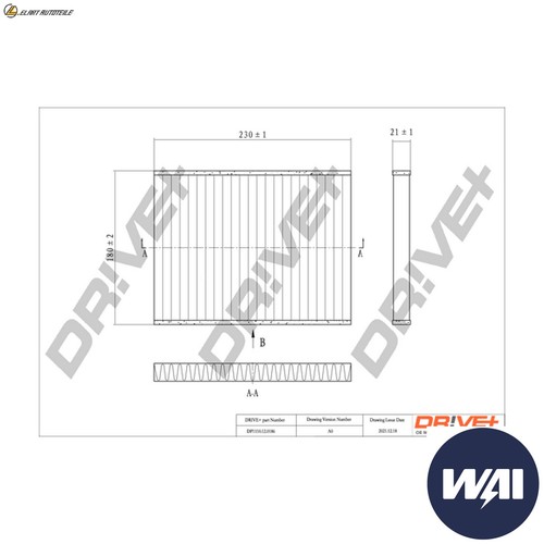Interior air filter - air,